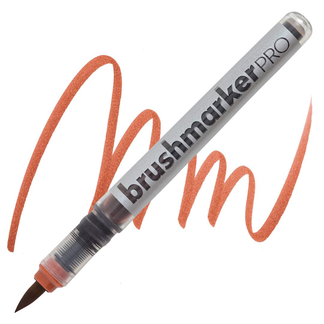 Open in modal - Karin Brushmarkers Pro Marker - Copper Brown marker and swatch