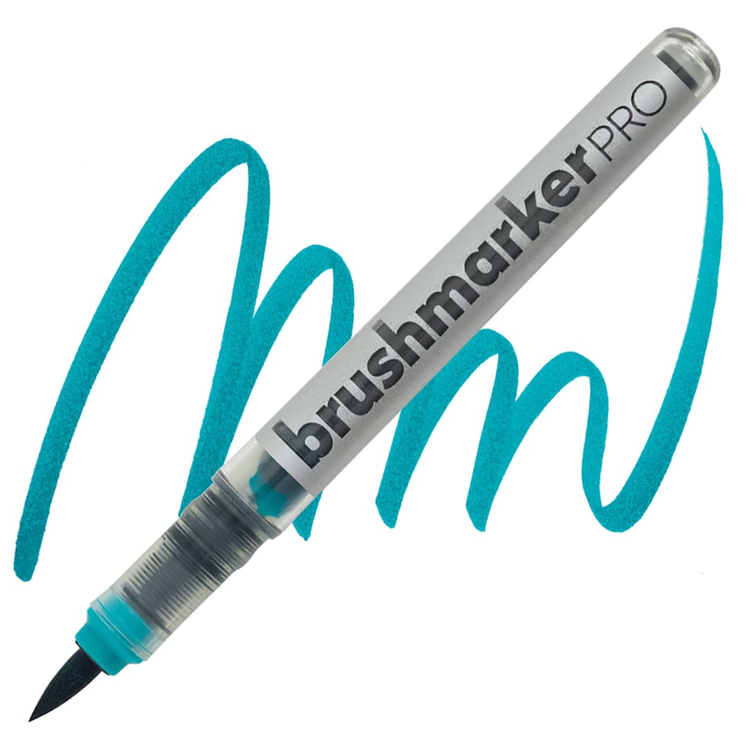 Open in modal - Karin Brushmarkers Pro Marker - Turquoise marker and swatch