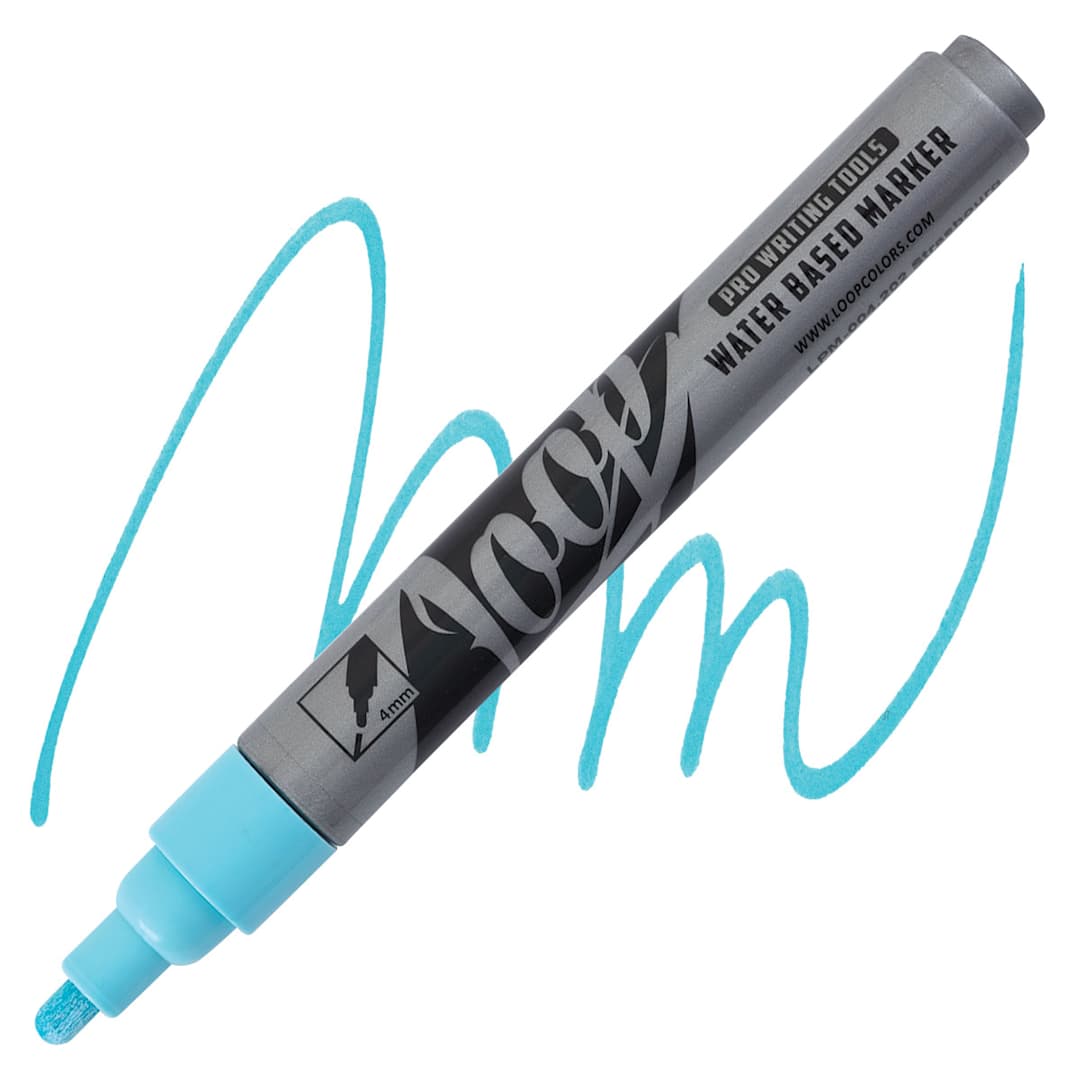 Open in modal - Loop Water-Based Acrylic Marker - Strasbourg, 4 mm marker and swatch