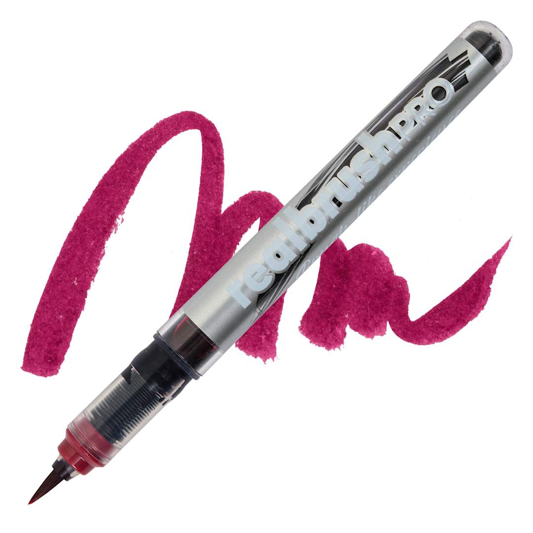 Open in modal - Karin Realbrush Pro Marker - Burgundy, swatch and marker