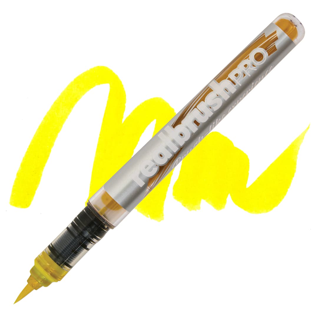 Open in modal - Karin Realbrush Pro Marker - Canary, swatch and marker