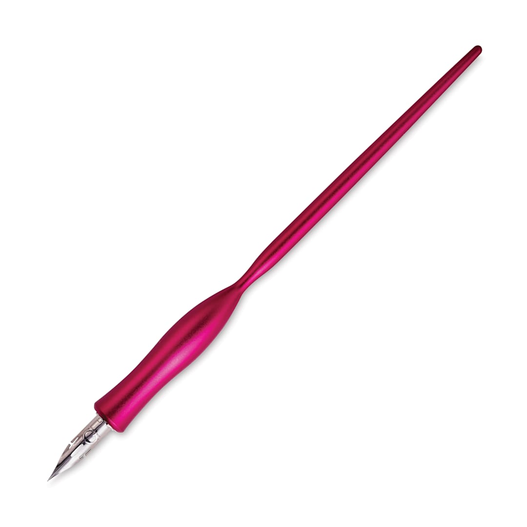 Open in modal - Tom's Studio Flourish Straight Calligraphy Dip Pen - Mulberry, pen