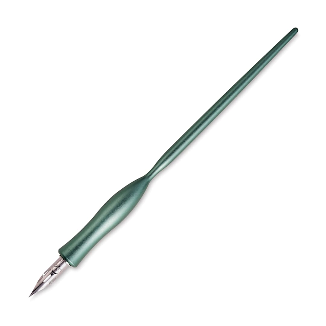 Open in modal - Tom's Studio Flourish Straight Calligraphy Dip Pen - Sage, pen