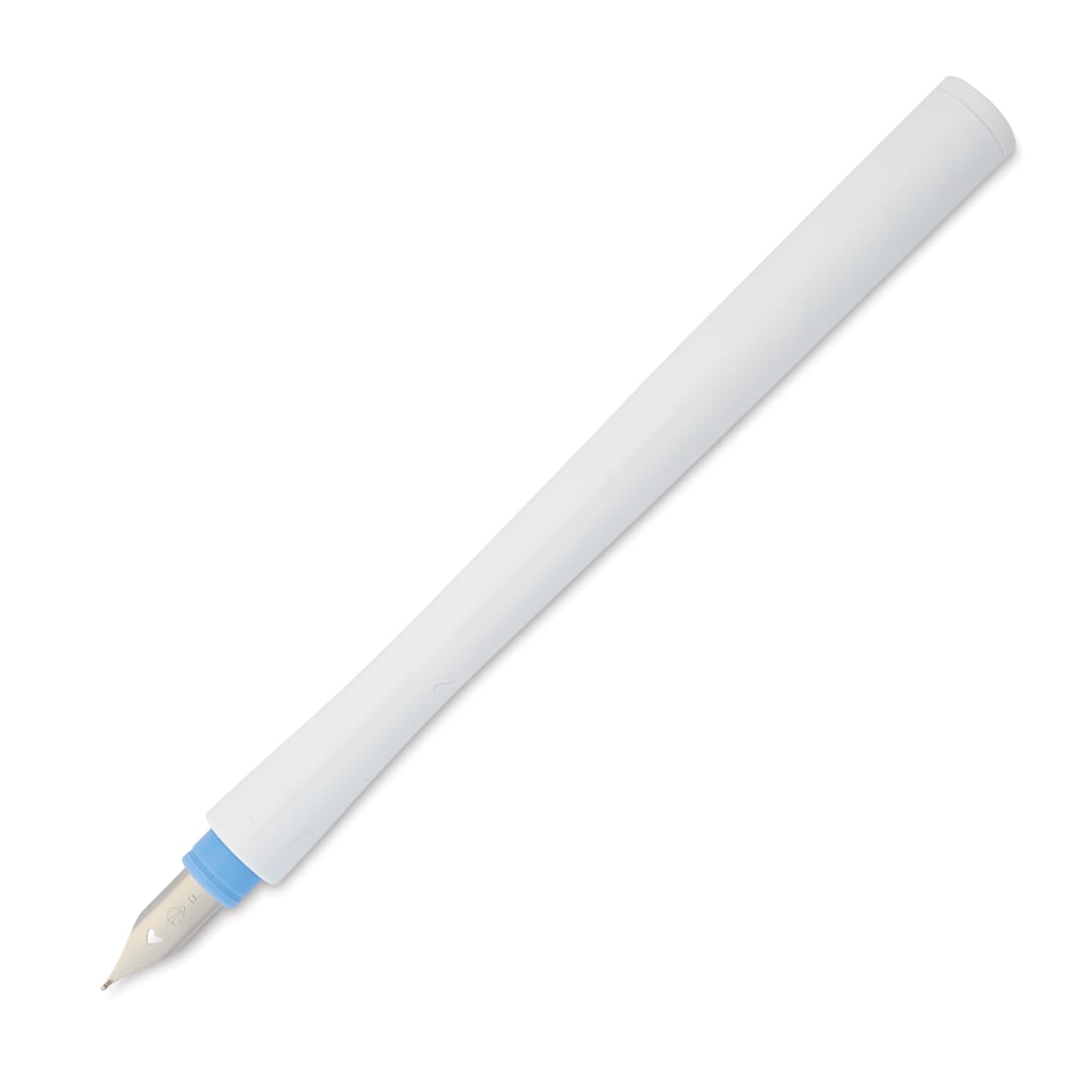 Open in modal - Sailor Hocoro Dip Pen - White, Fine Nib, cap off