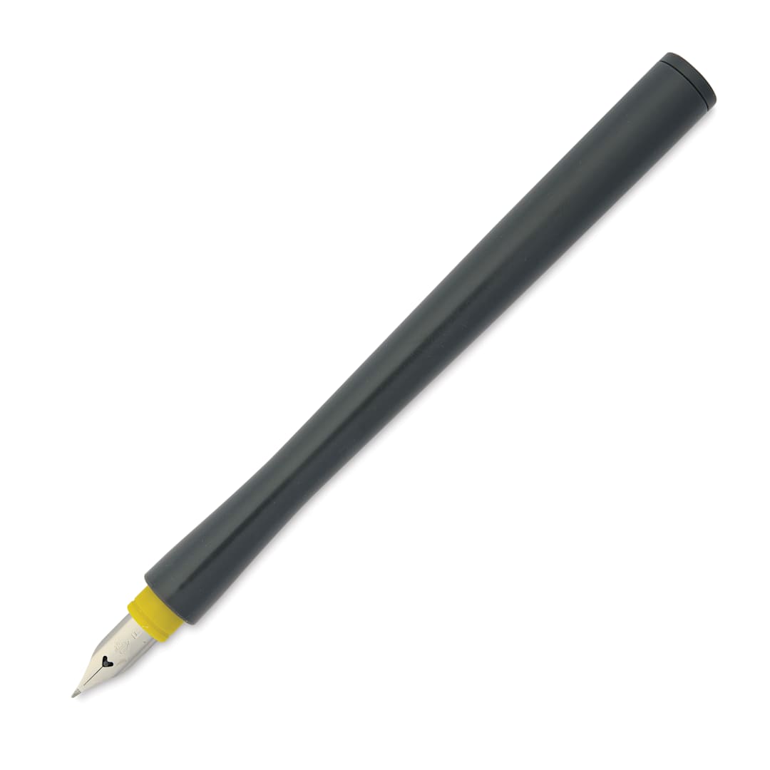 Open in modal - Sailor Hocoro Dip Pen - Gray, Fude Nib, cap off
