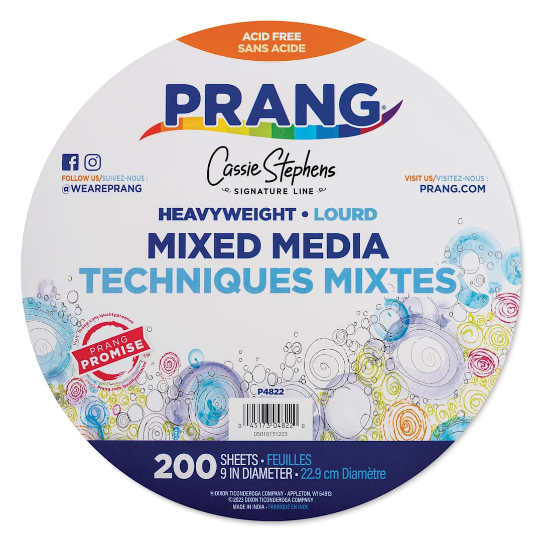Open in modal - Prang Mixed Media Paper Circles - 9", Pkg of 200, front of packaging