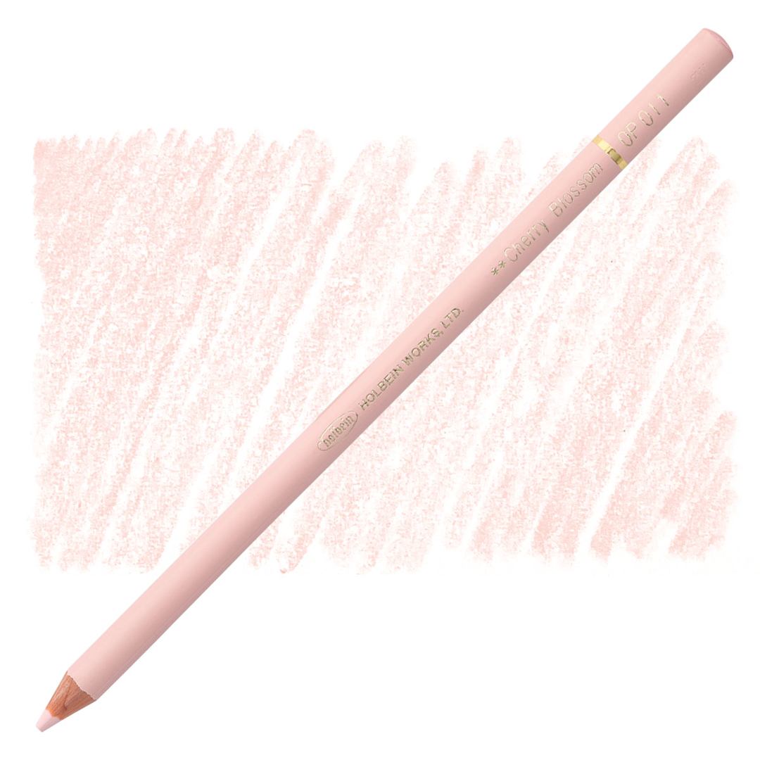 Open in modal - Holbein Artists' Colored Pencil - Cherry Blossom, OP011 pencil and swatch