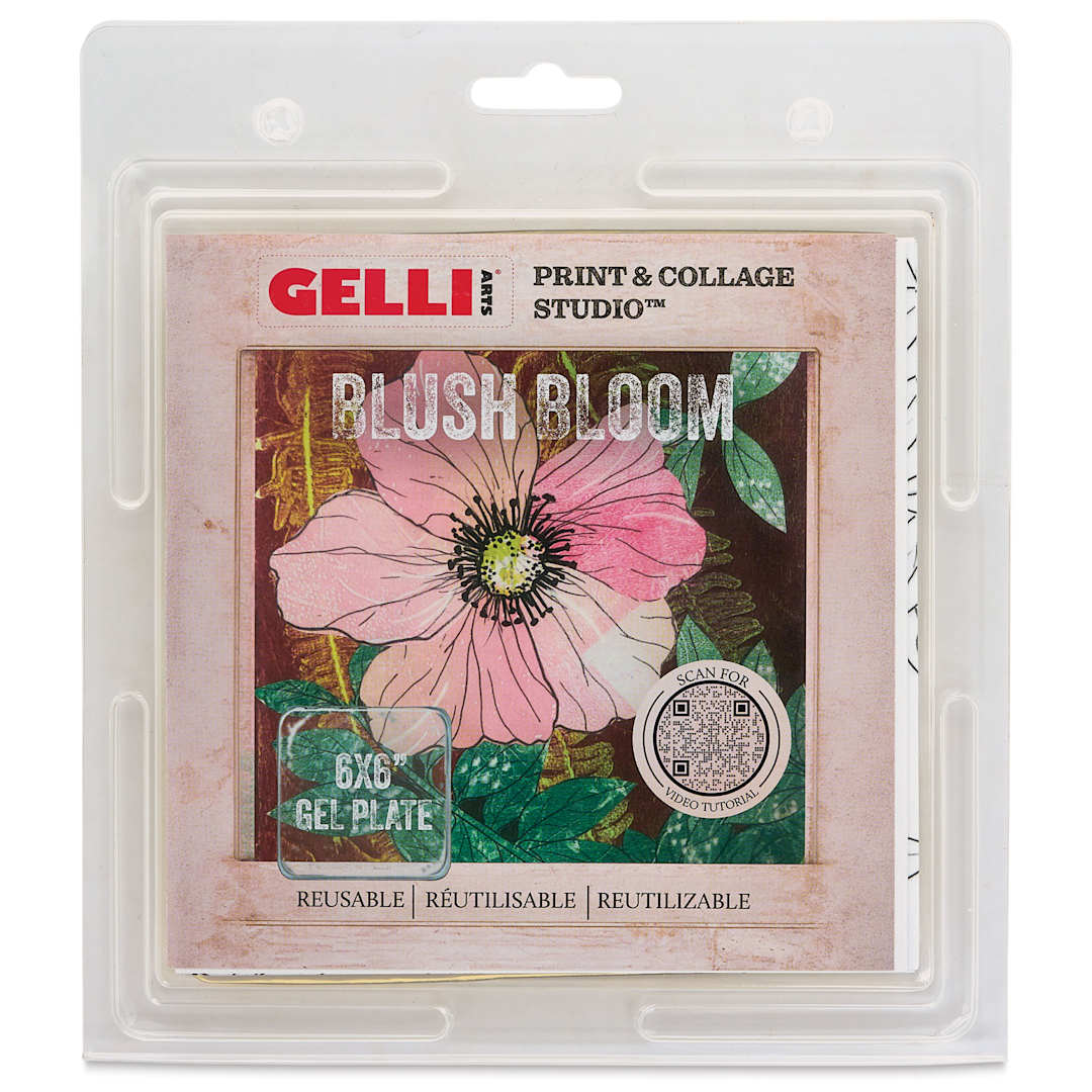 Open in modal - Gelli Arts Print & Collage Studio Set - Blush Bloom front of packaging