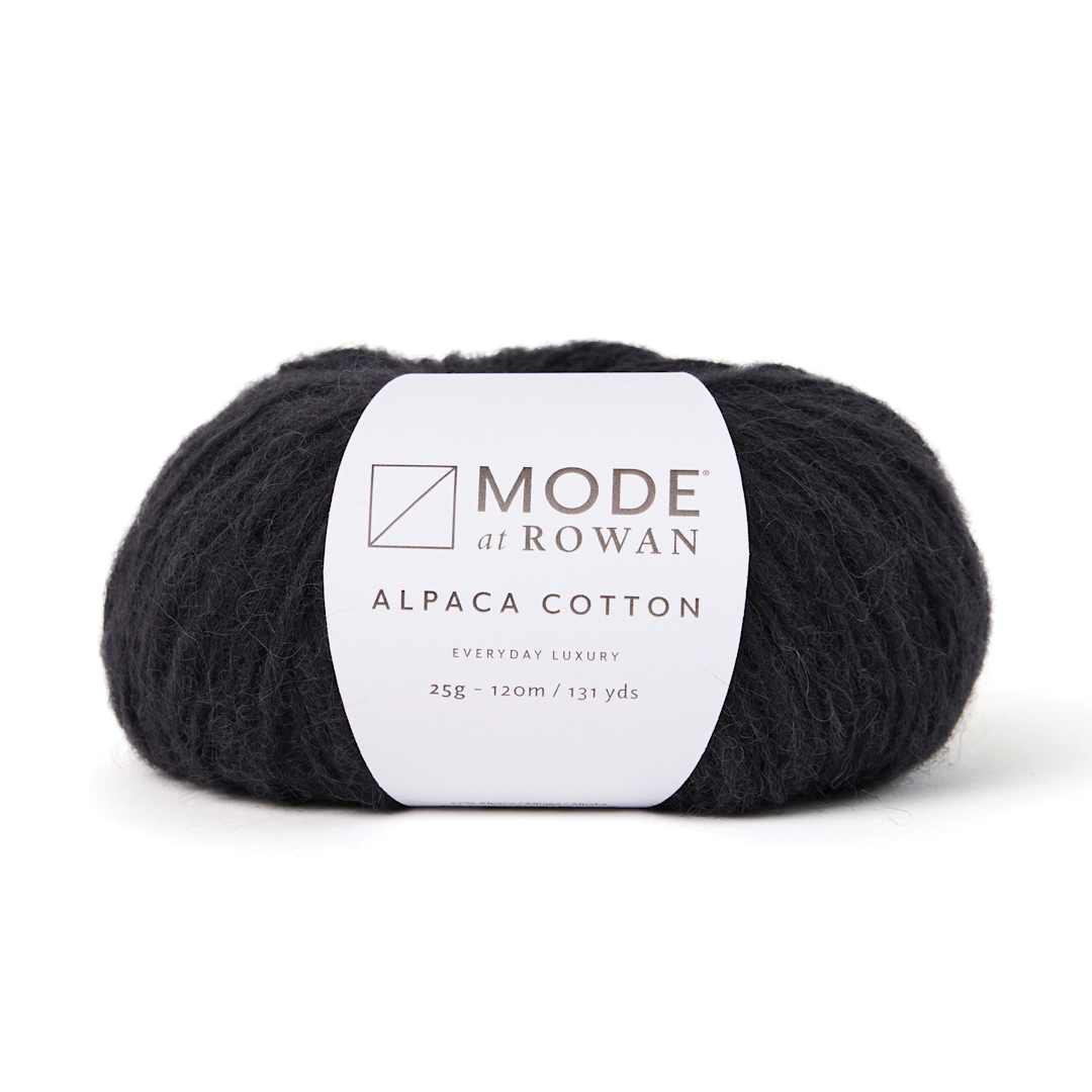 Open in modal - Mode at Rowan Alpaca Cotton Yarn - Noir, 131 yds