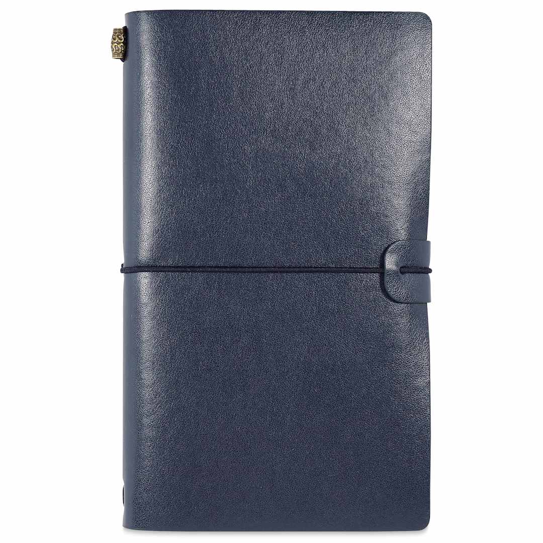 Open in modal - Peter Pauper Press Voyager Notebook - 4.75" x 7.9", Midnight Blue, front cover