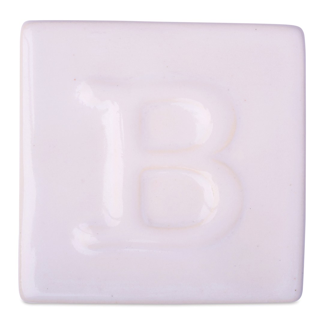 Open in modal - Botz Pro Glaze - Opal White, 200 ml sample fired to 1050°C / 1922°F