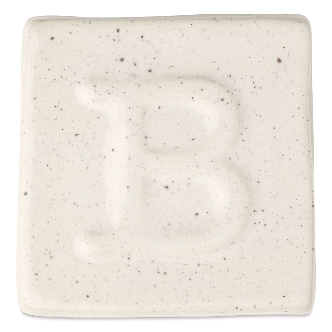 Open in modal - Botz Pro Glaze - Pyrite White, 200 ml sample fired to 1050°C / 1922°F