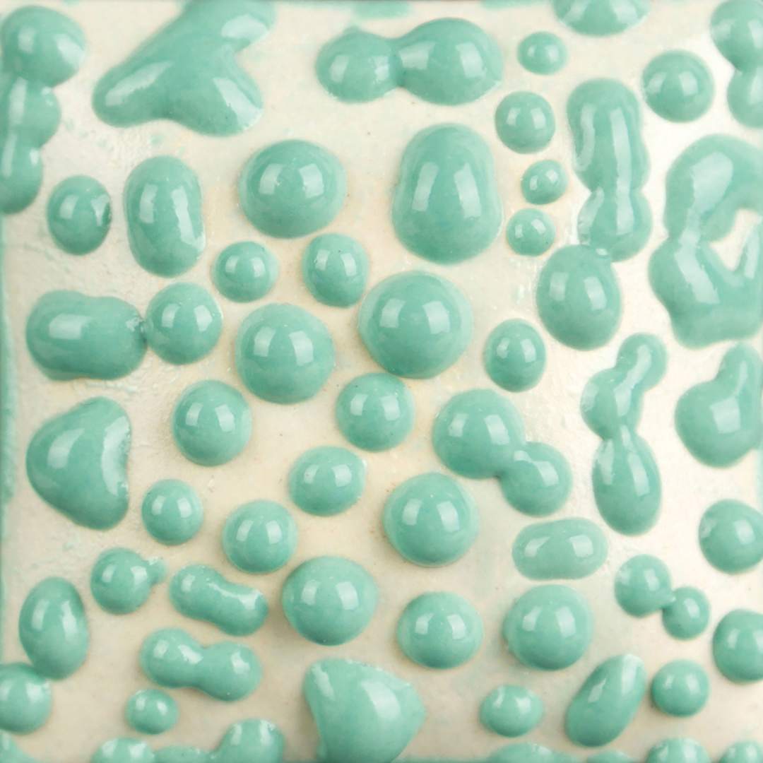 Open in modal - Ritual Glaze by Mayco Bead Glaze - Turquoise fired to cone 6 oxidation