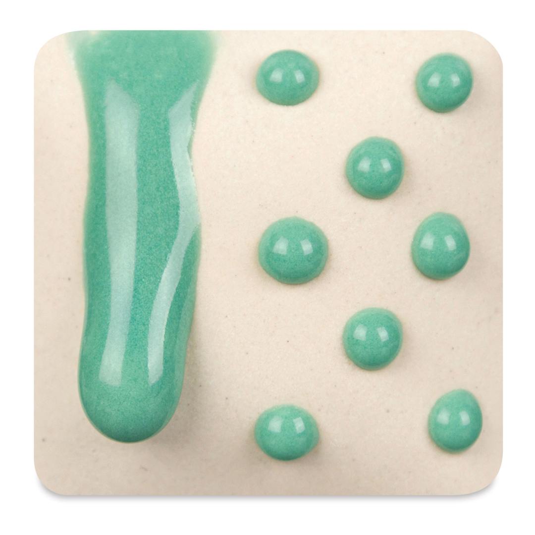 Open in modal - Ritual Glaze By Mayco Melt Gloop Glaze - Turquoise fired to cone 6 oxidation