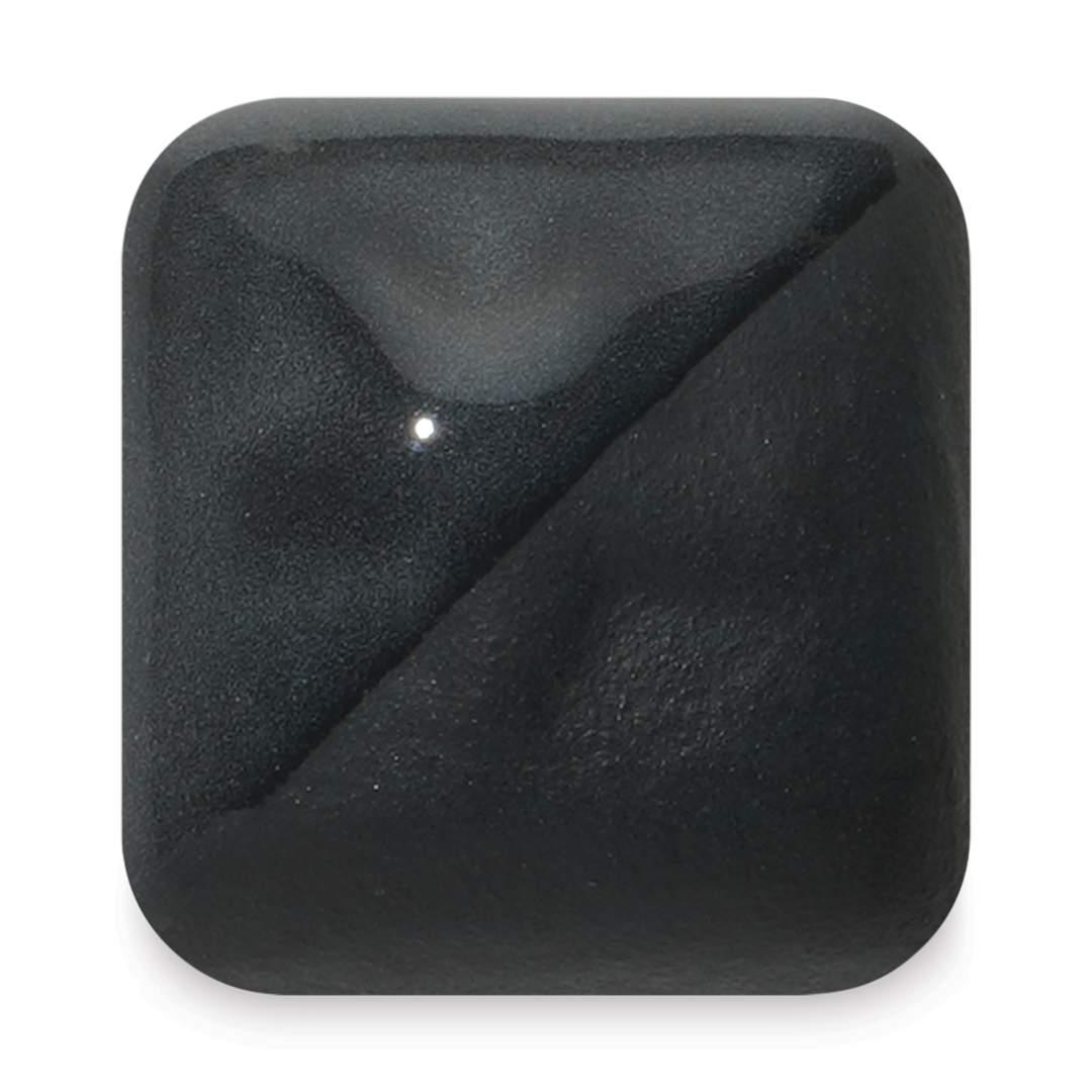 Open in modal - Laguna New Silky Underglaze - Raven Black, 16 oz fired to cone 6 oxidation