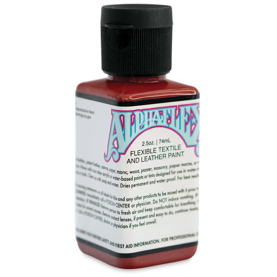 Open in modal - Alpha6 AlphaFlex Textile and Leather Paint - Brick Red, 74 ml, Bottle