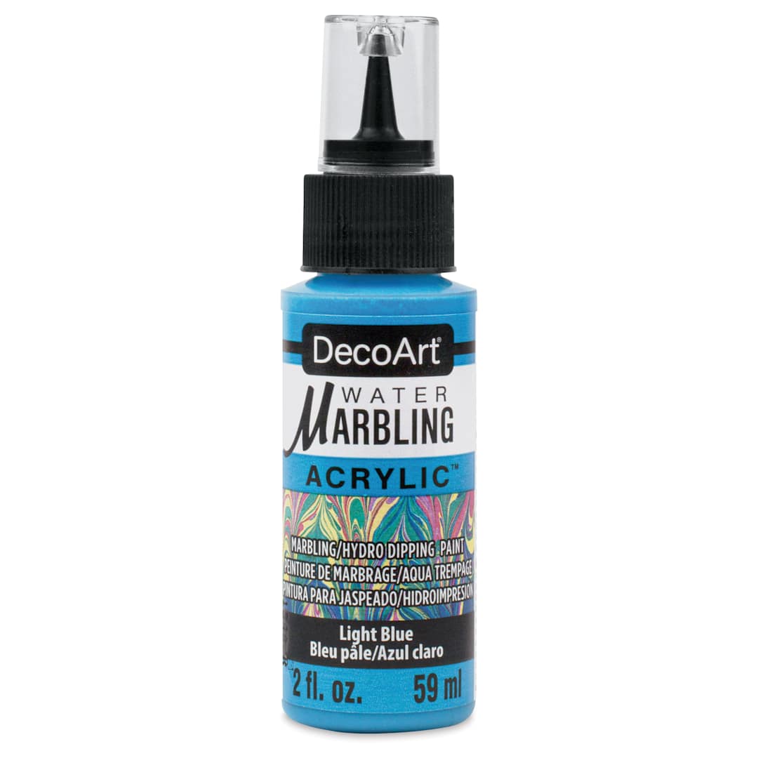 Open in modal - DecoArt Water Marbling Acrylic Paint - Light Blue, 2 oz