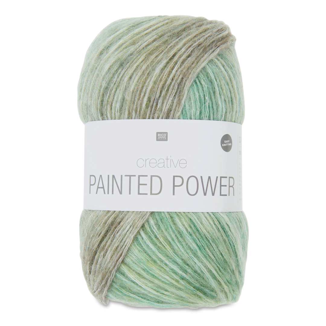 Open in modal - Rico Design Creative Painted Power Yarn - Forest Greens, 340 yds