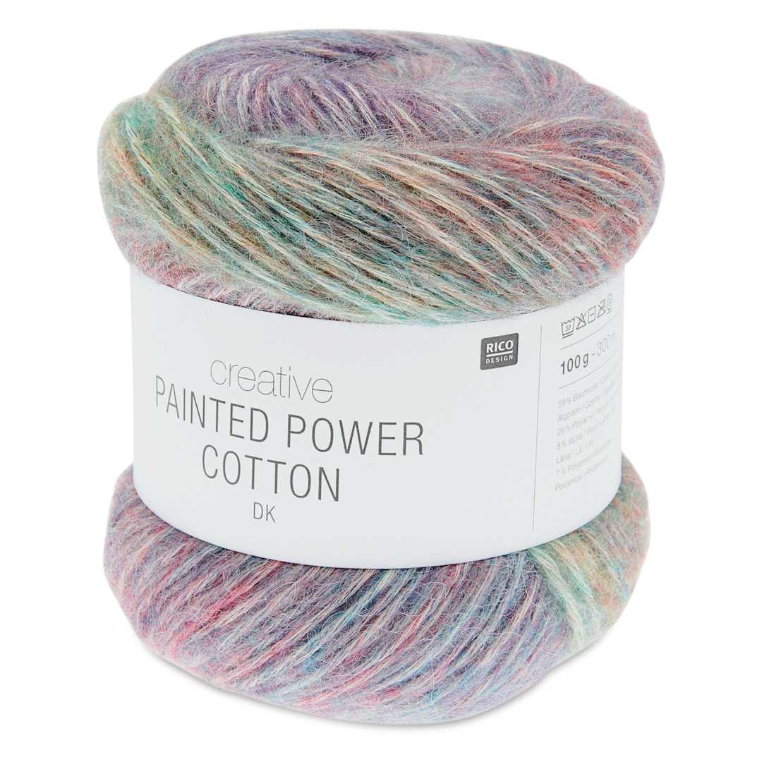 Open in modal - Rico Design Creative Painted Power Cotton DK Yarn - Deep Ocean. 100 g