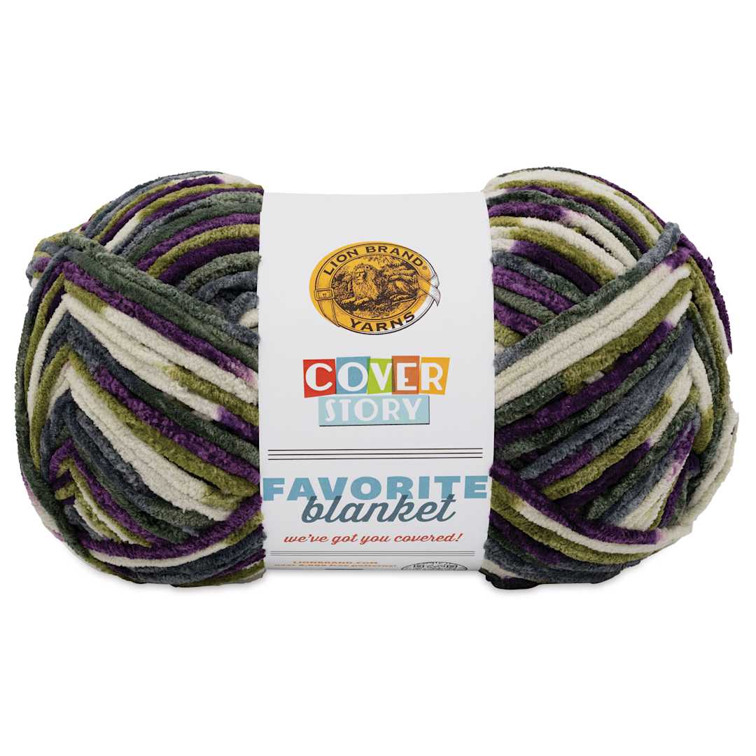 Open in modal - Lion Brand Cover Story Favorite Blanket Yarn - Vineyard, 10.5 oz