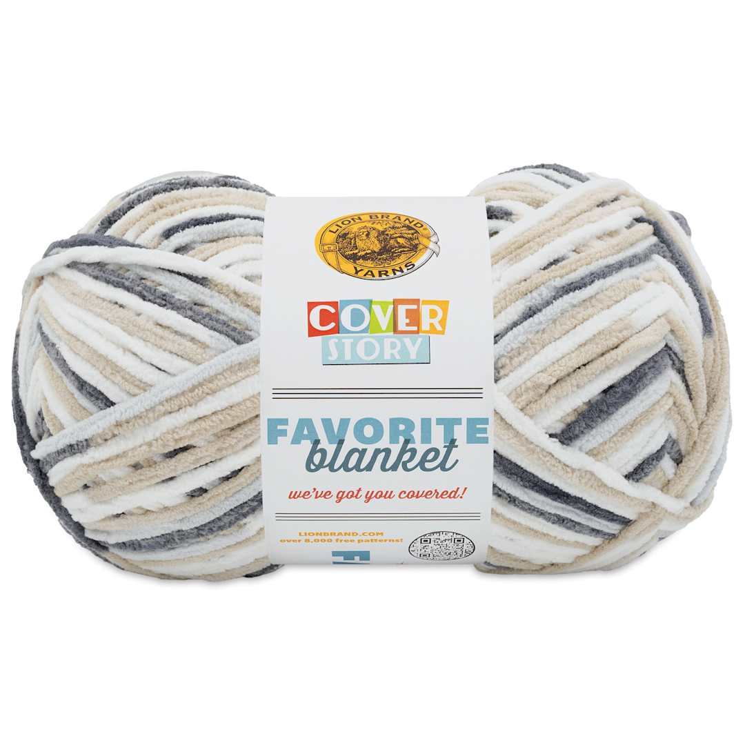 Open in modal - Lion Brand Cover Story Favorite Blanket Yarn - Pebble Beach, 10.5 oz