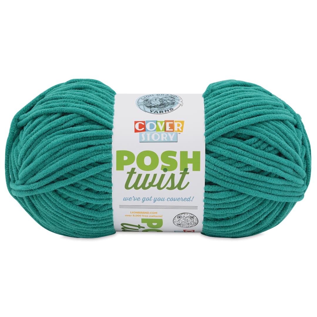 Open in modal - Lion Brand Cover Story Posh Twist Yarn - Kale, 232 yds