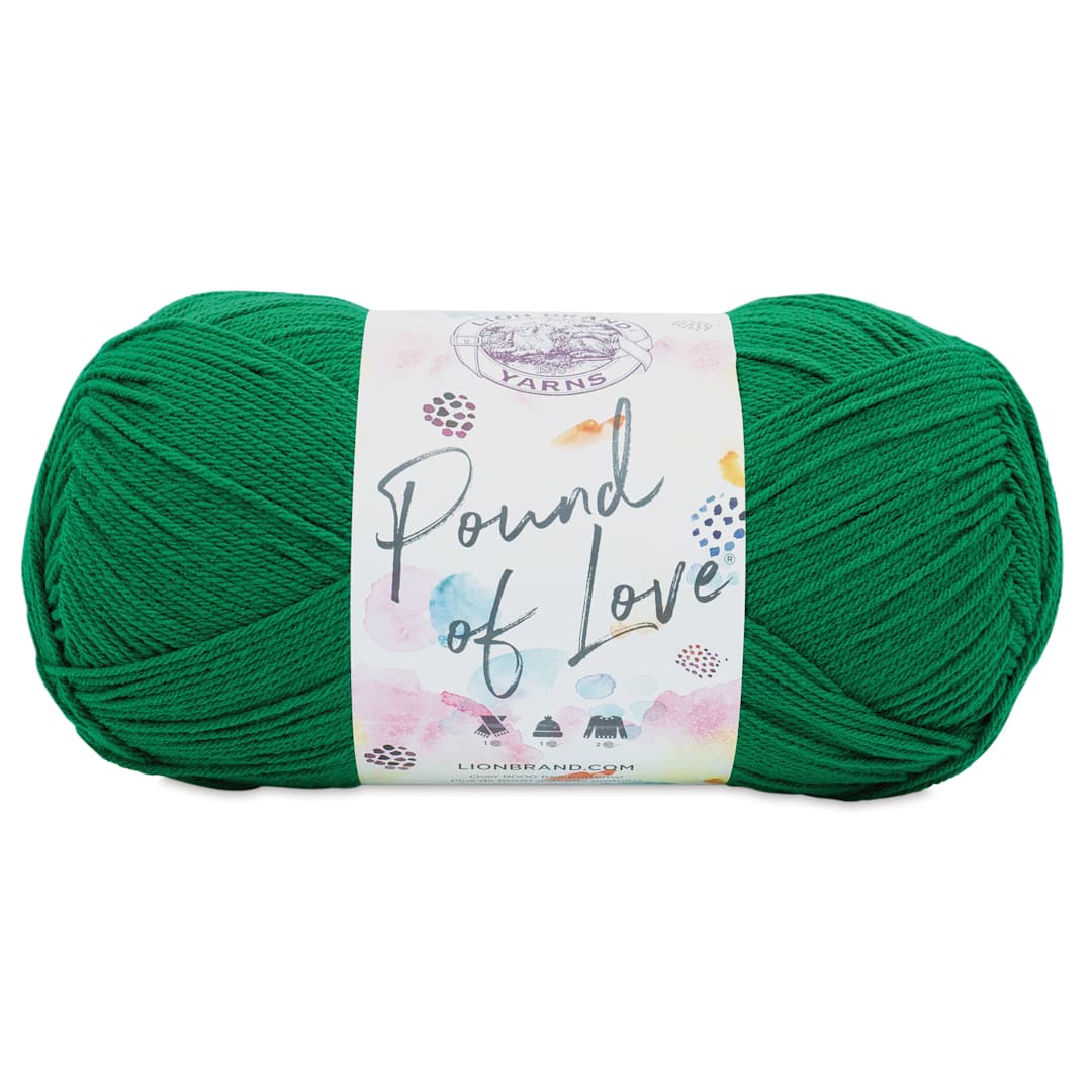 Open in modal - Lion Brand Pound of Love Yarn - Wintergreen, 16 oz