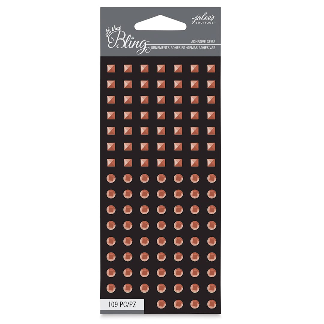 Open in modal - Jolee's Boutique All That Bling Mini Adhesive Studs - Rose Gold