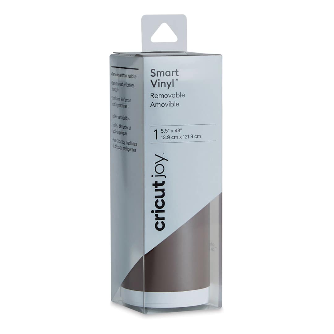 Open in modal - Cricut Joy Removable Smart Vinyl - Coffee, 5-1/2" x 48", Roll (In packaging)