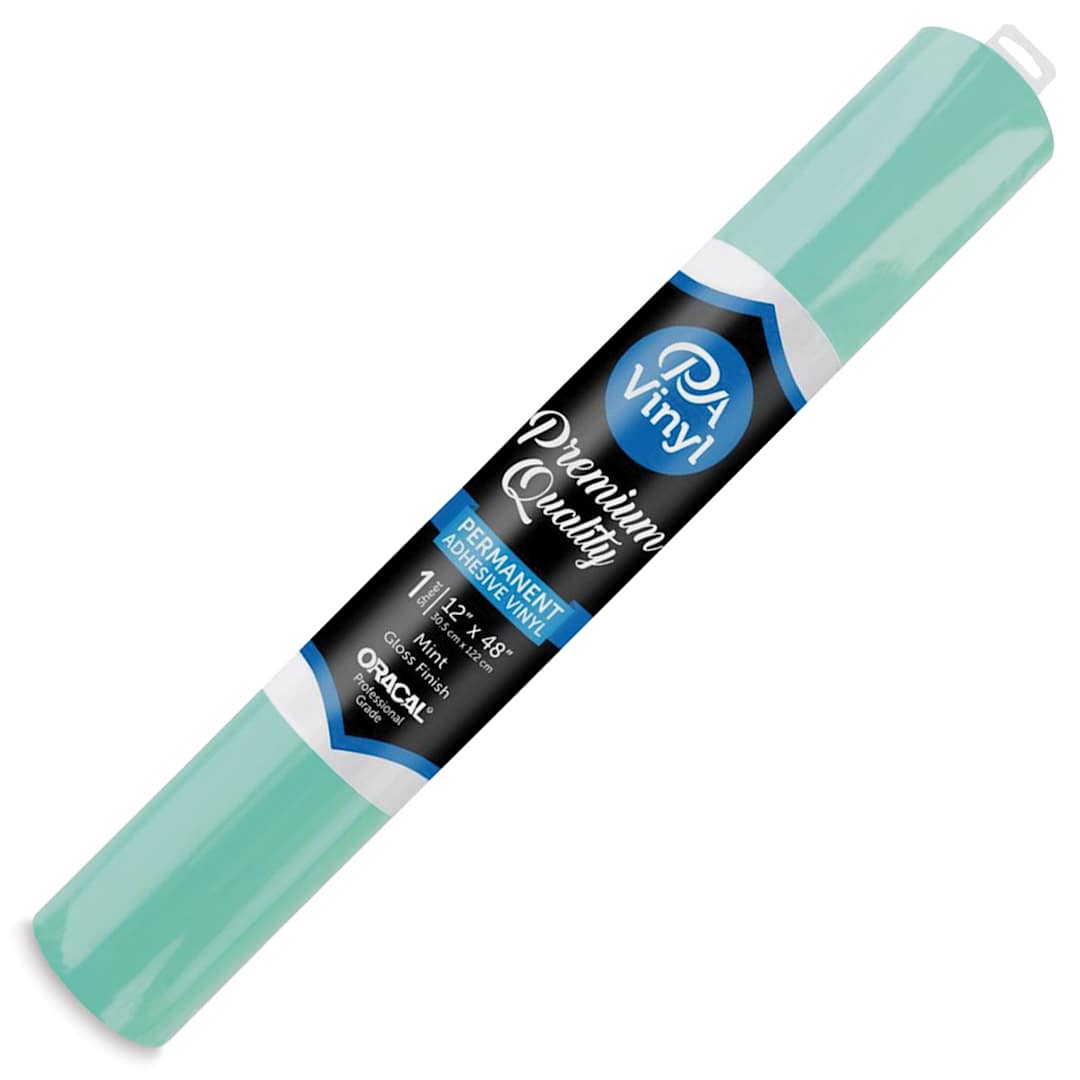 Open in modal - PA Vinyl Permanent Adhesive Vinyl - Gloss Mint, 12" x 48"