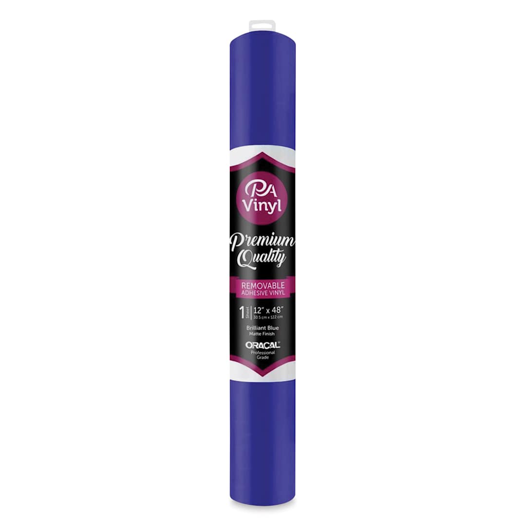 Open in modal - PA Vinyl Removable Vinyl - Matte Brilliant Blue, 12" x 48"
