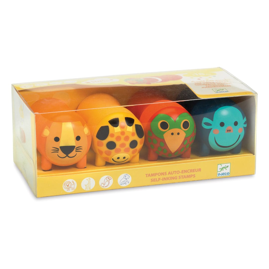 Open in modal - Djeco Children's Stampers - Safari Animals, Set of 4 (In packaging)