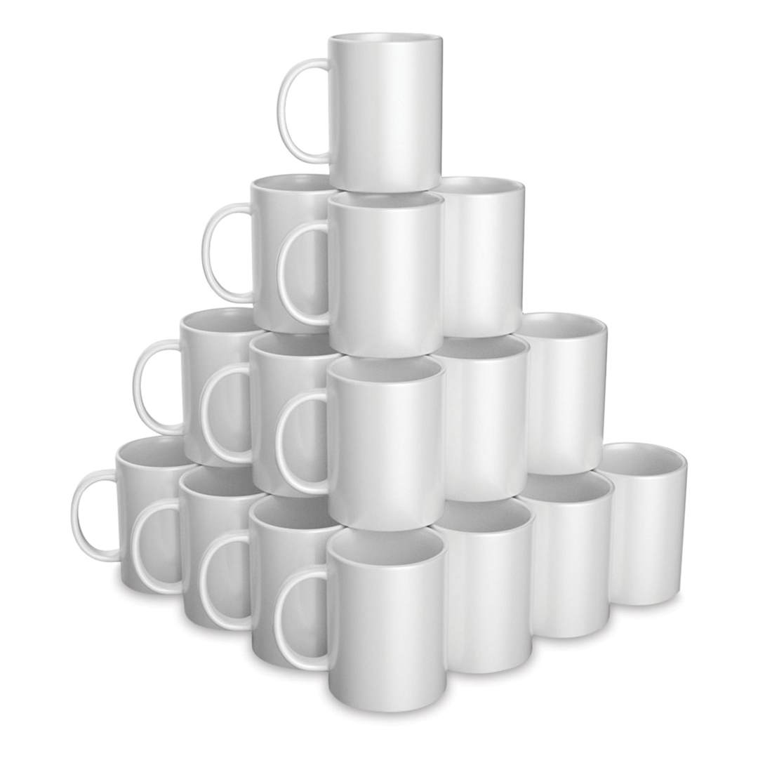 Open in modal - Cricut Mug Blanks - 15 oz, White, Package of 36 (Out of packaging)