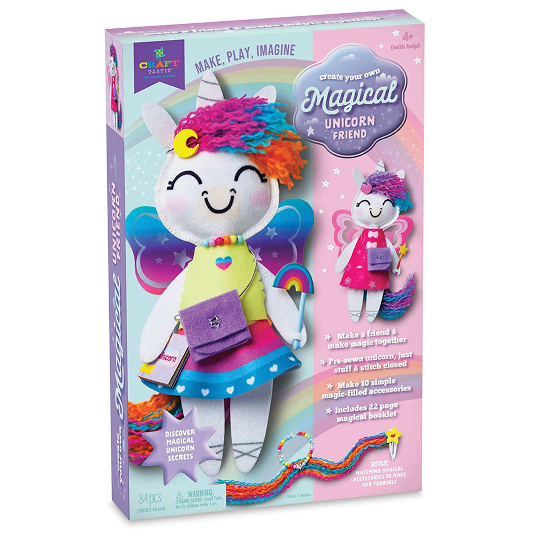 Open in modal - Craft-tastic Create Your Own Magical Unicorn Friend Kit, In Package