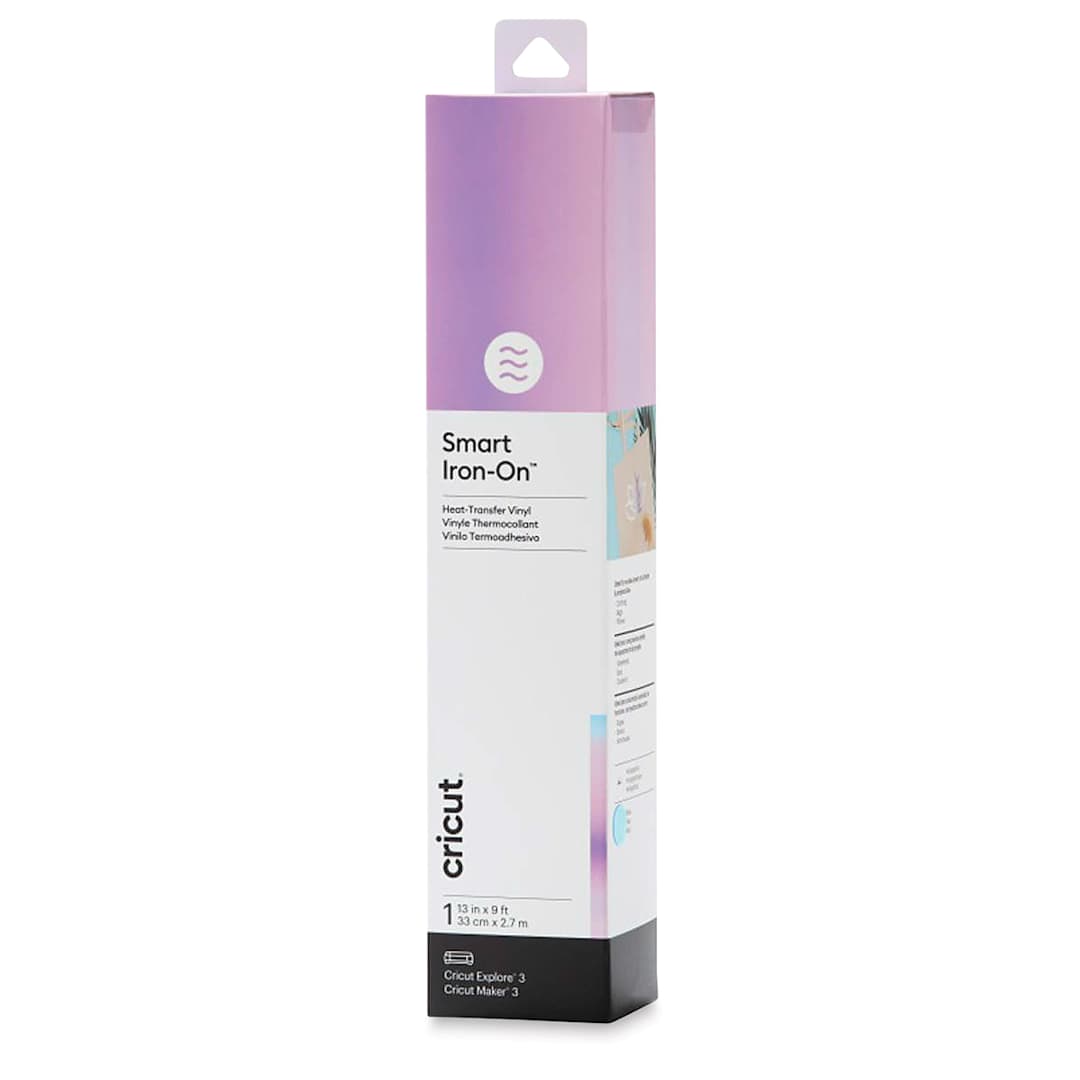 Open in modal - Cricut Smart Iron-On Heat Transfer Vinyl - Holographic Blue, 13" x 9 ft, Roll