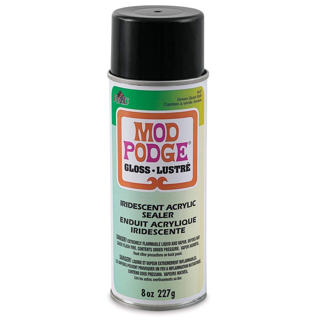 Open in modal - Mod Podge Iridescent Acrylic Sealer - Green/Gold, 8 oz