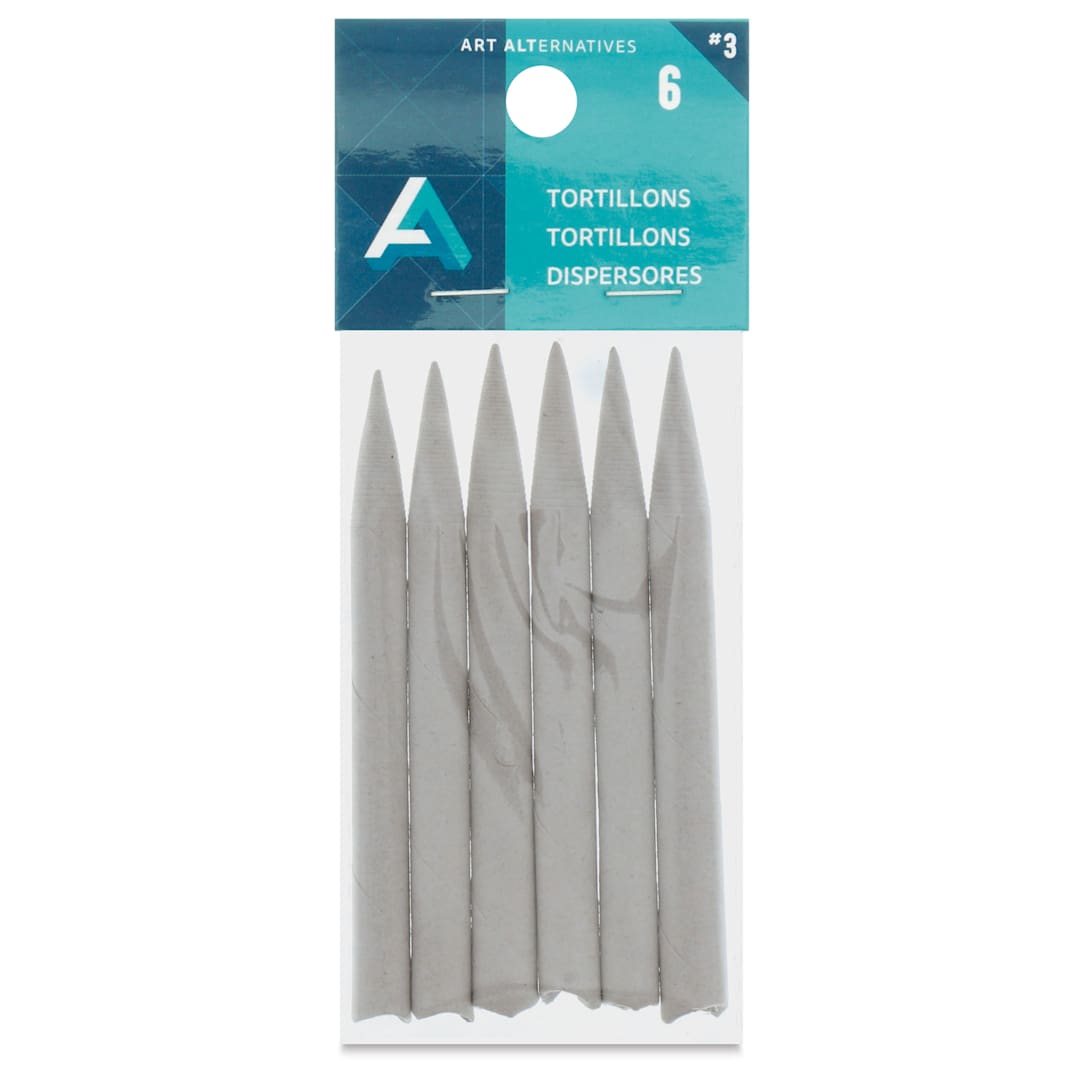 Open in modal - Art Alternatives Tortillons, Medium, 6/Pkg., 1/4"