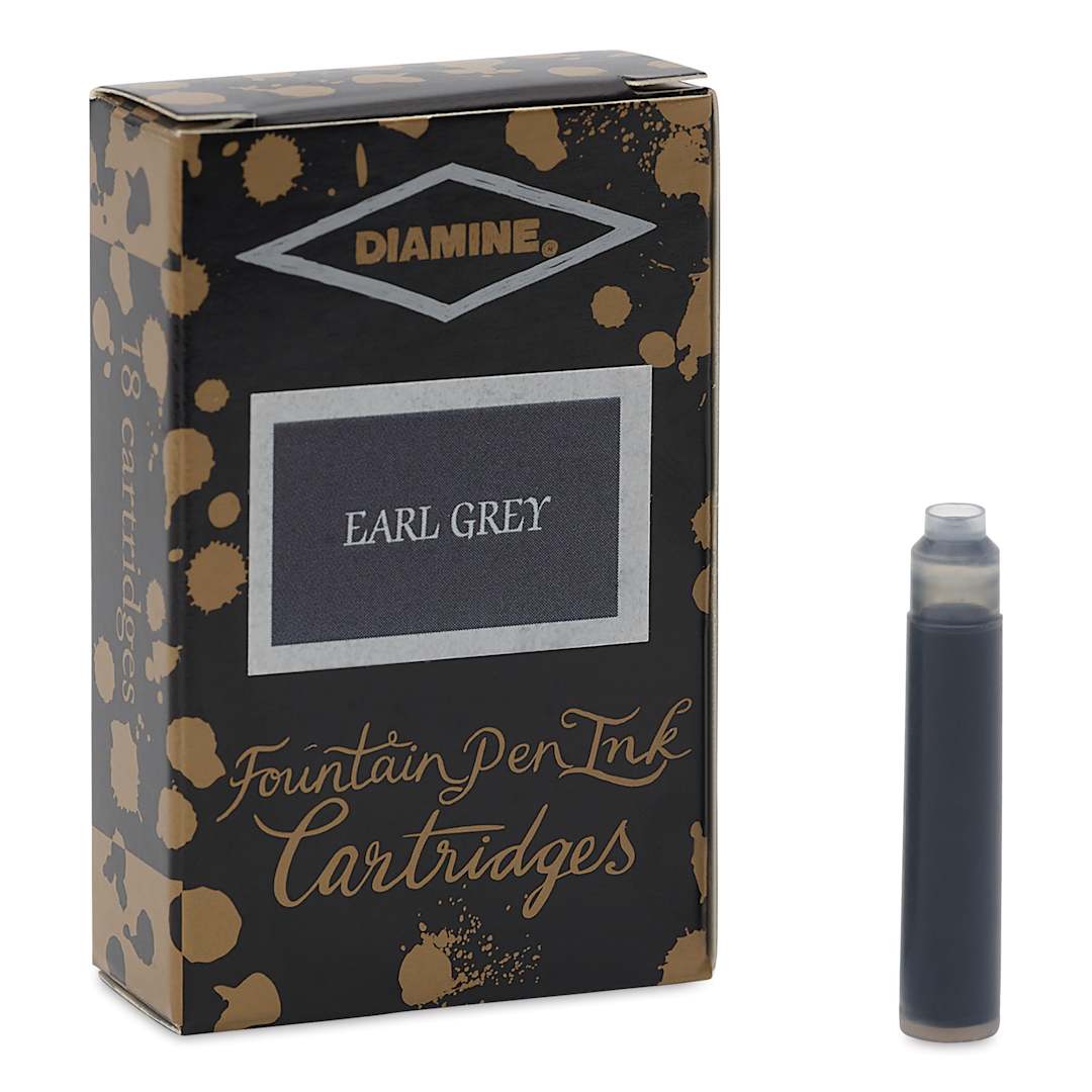 Open in modal - Diamine Ink Cartridges - Pkg of 18, Earl Grey