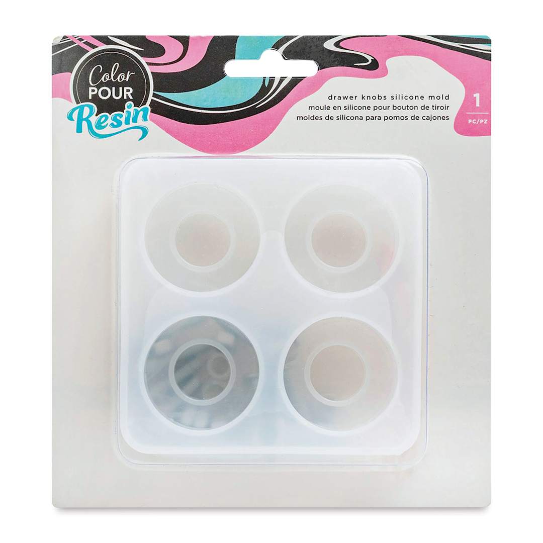 Open in modal - American Crafts Color Pour Drawer Knobs Silicone Mold (front of package)