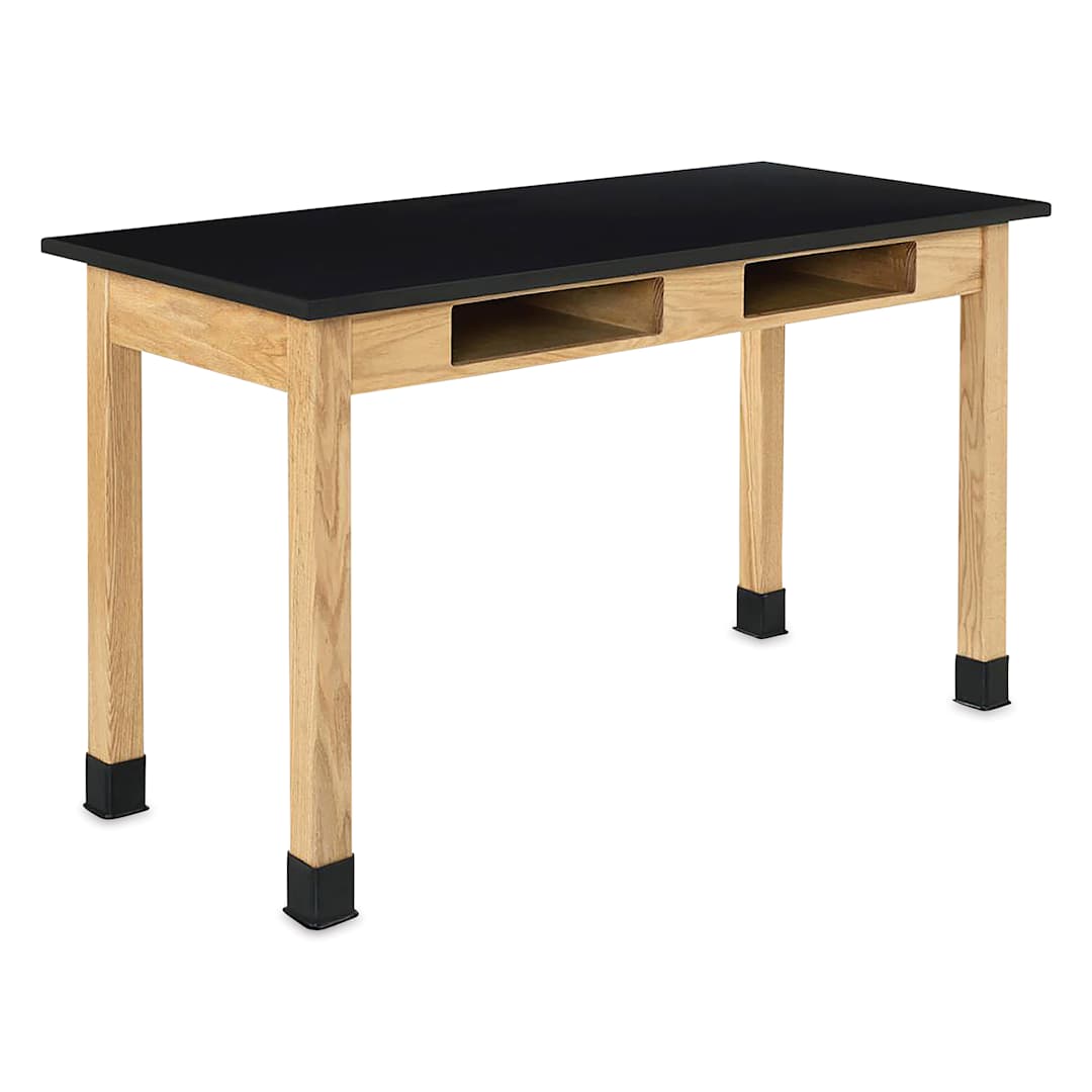 Open in modal - Compartment Lab Table, view of the ChemGuard top measuring 54" x 24" x 30".