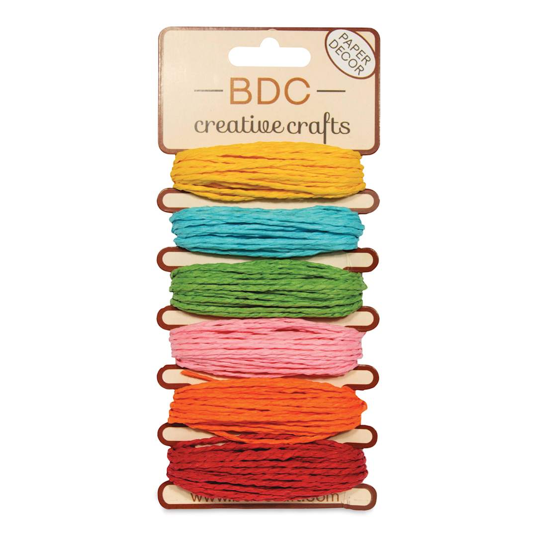 Open in modal - BDC Crafts Paper Twine Cards - Poppy, Pkg of 6