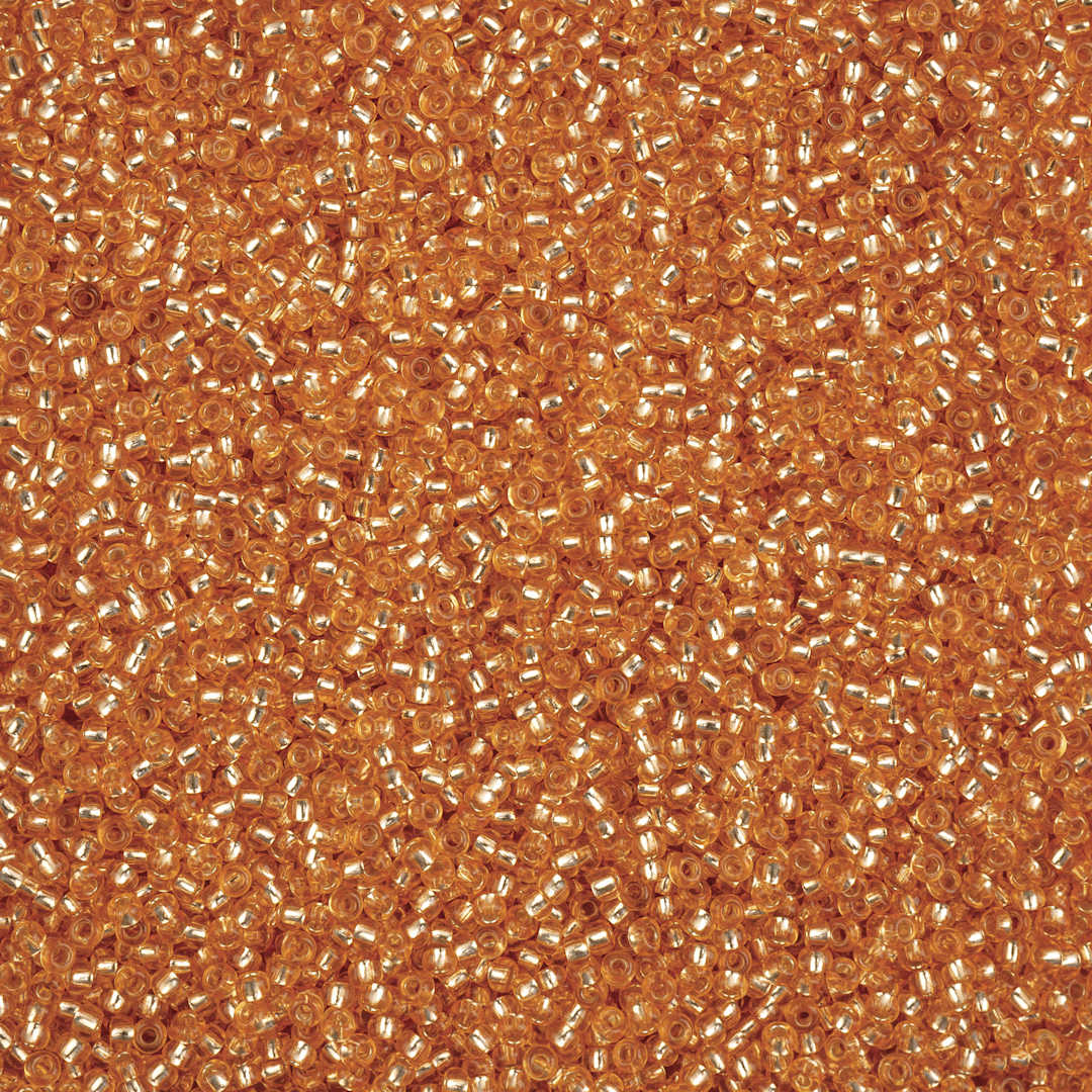 Open in modal - John Bead Solgel Czech Seed Beads - S/L, Orange