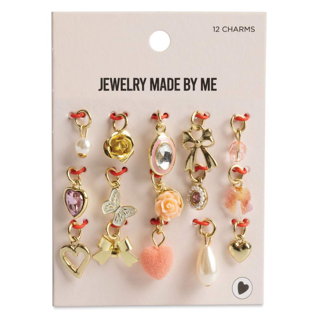 Open in modal - Jewelry Made By Me Charm Set - Pkg of 15, Pretty Things front of packaging