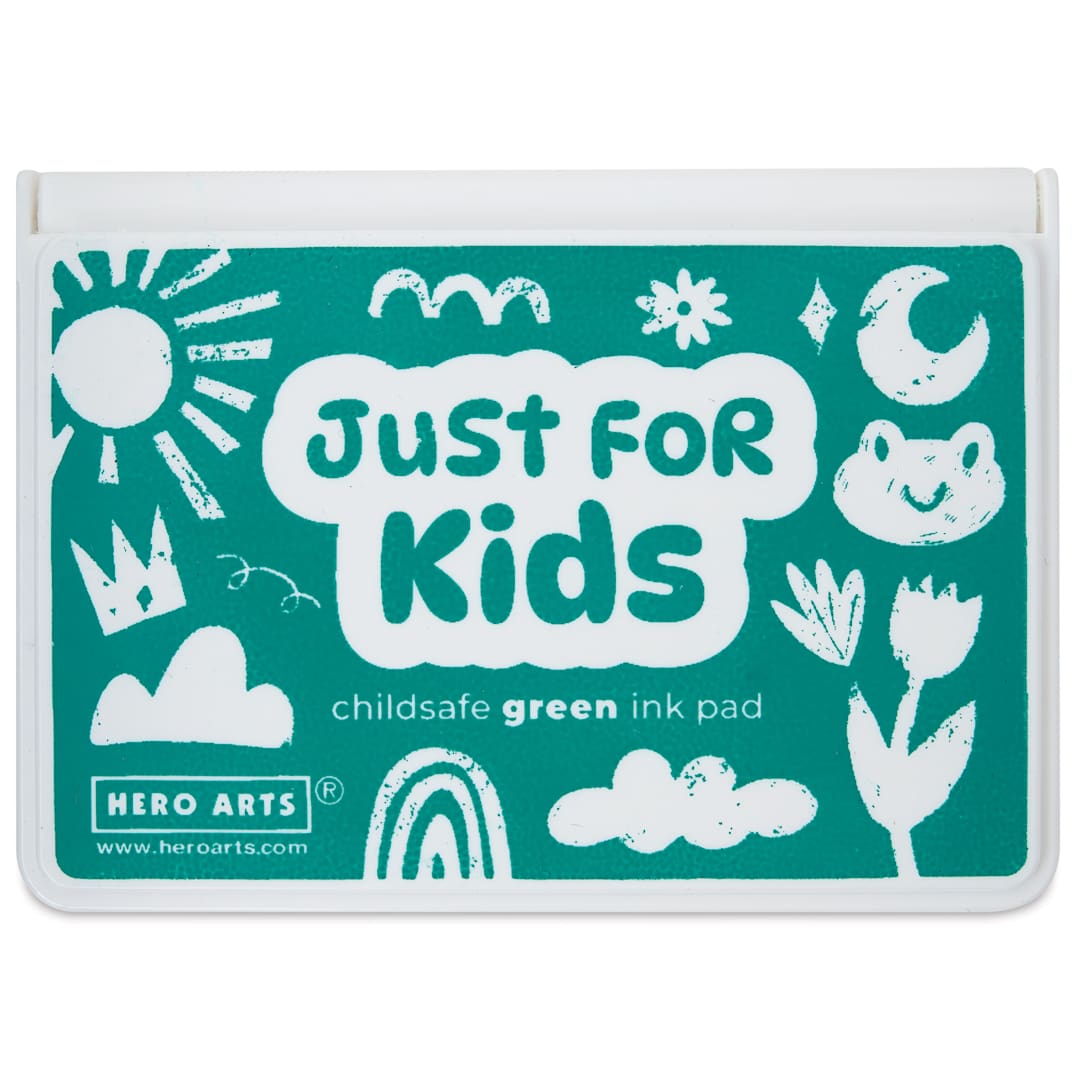 Open in modal - Hero Arts Just For Kids Ink Pad - Green front of closed pad