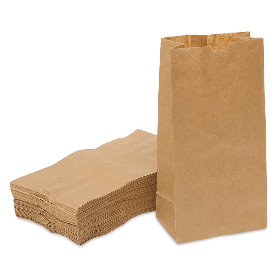 Open in modal - Hygloss Kraft Brown Paper Bags - Pkg of 100, #4 Medium