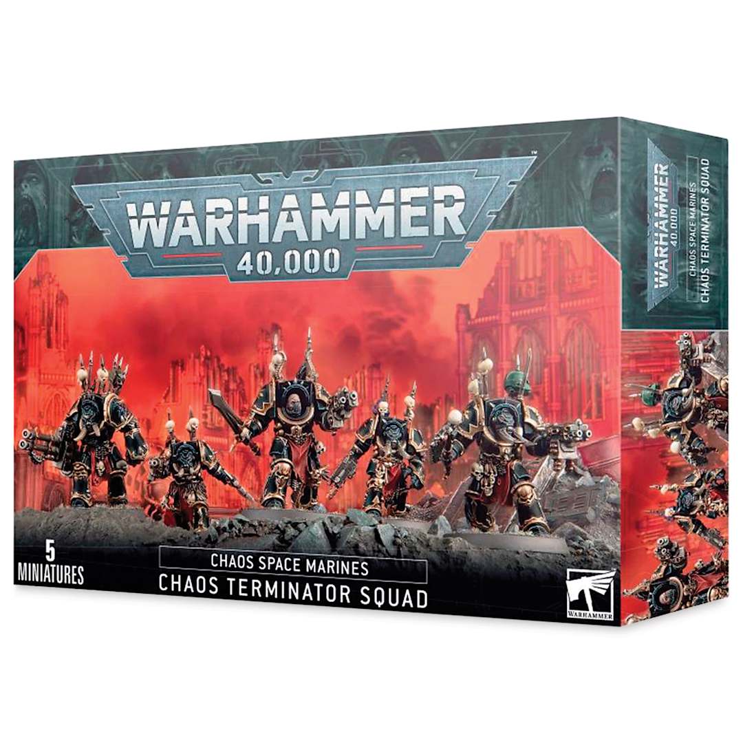 Open in modal - Warhammer 40K Chaos Space Marines Chaos Terminator Squad, packaging