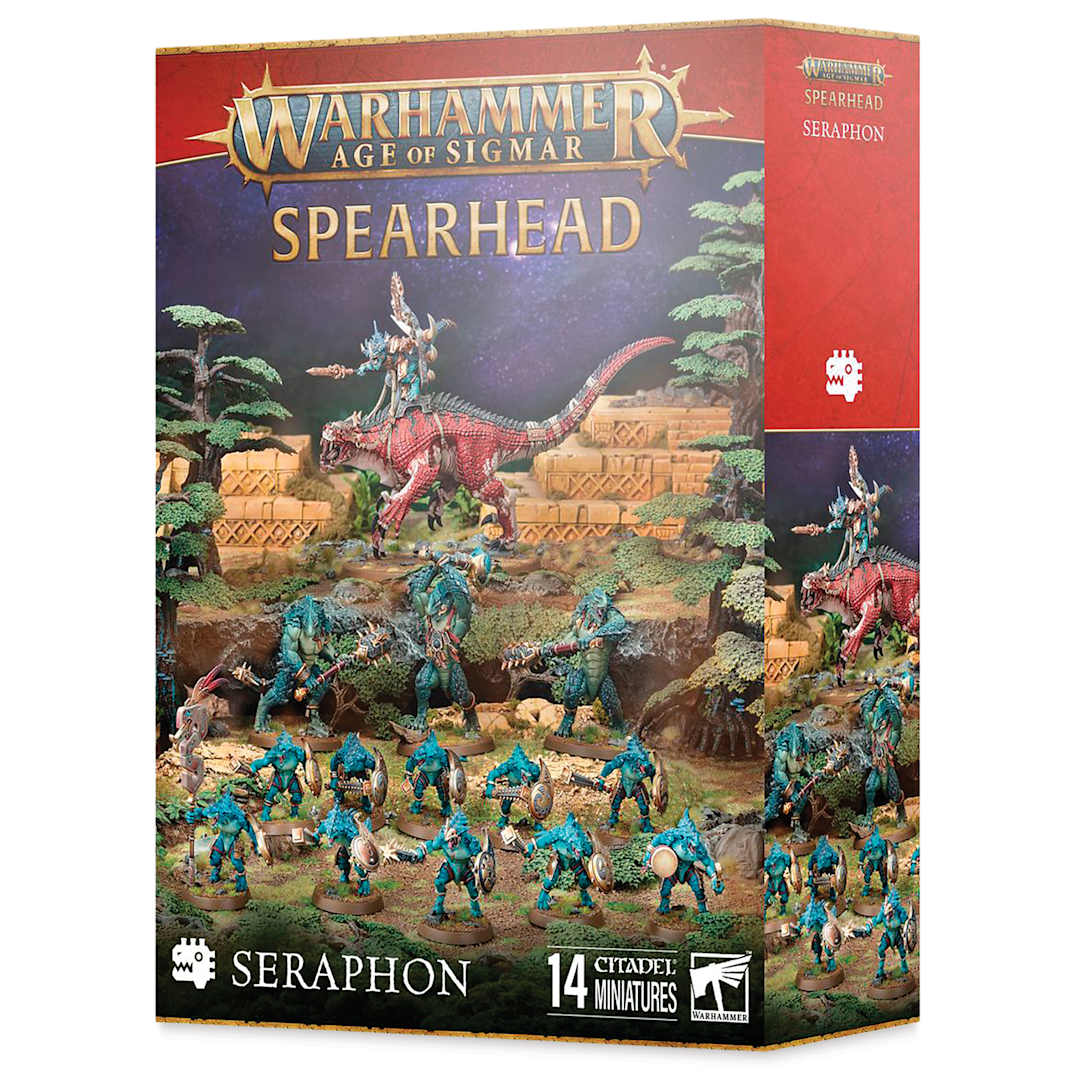 Open in modal - Warhammer Age of Sigmar Spearhead Seraphon, packaging