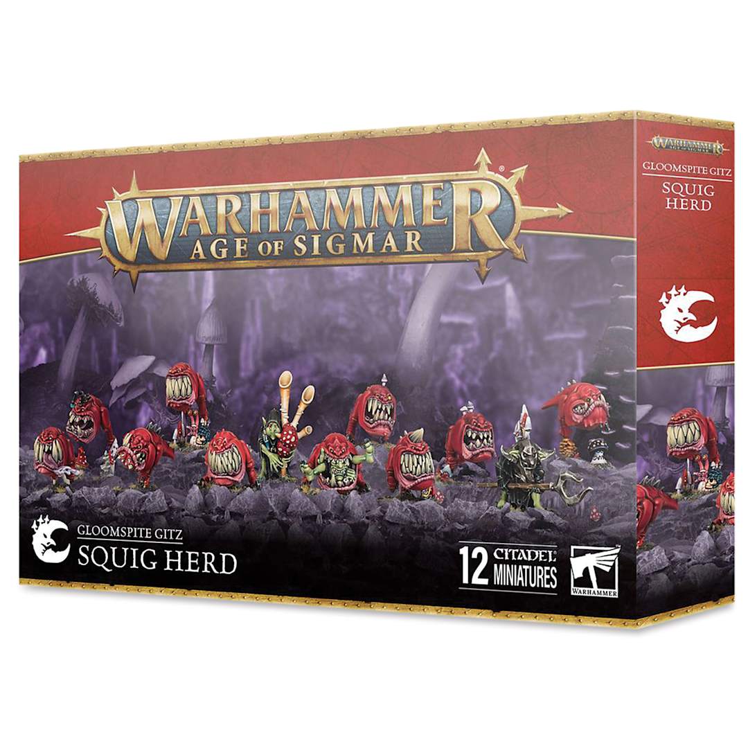 Open in modal - Warhammer Age of Sigmar Gloomspite Gitz Squig Herd, packaging