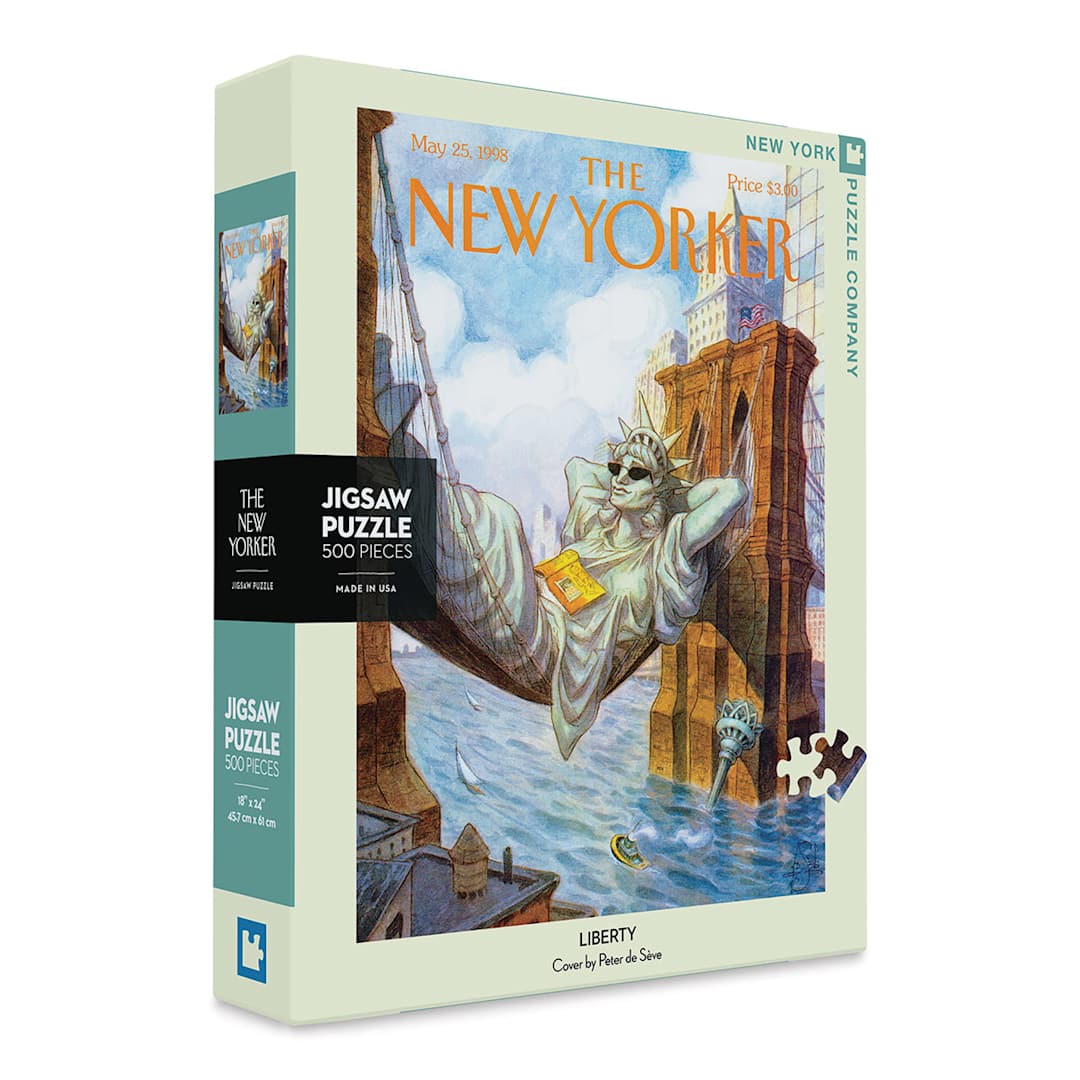 Open in modal - New Yorker Magazine Cover Puzzle - Liberty, 500 pieces (box)