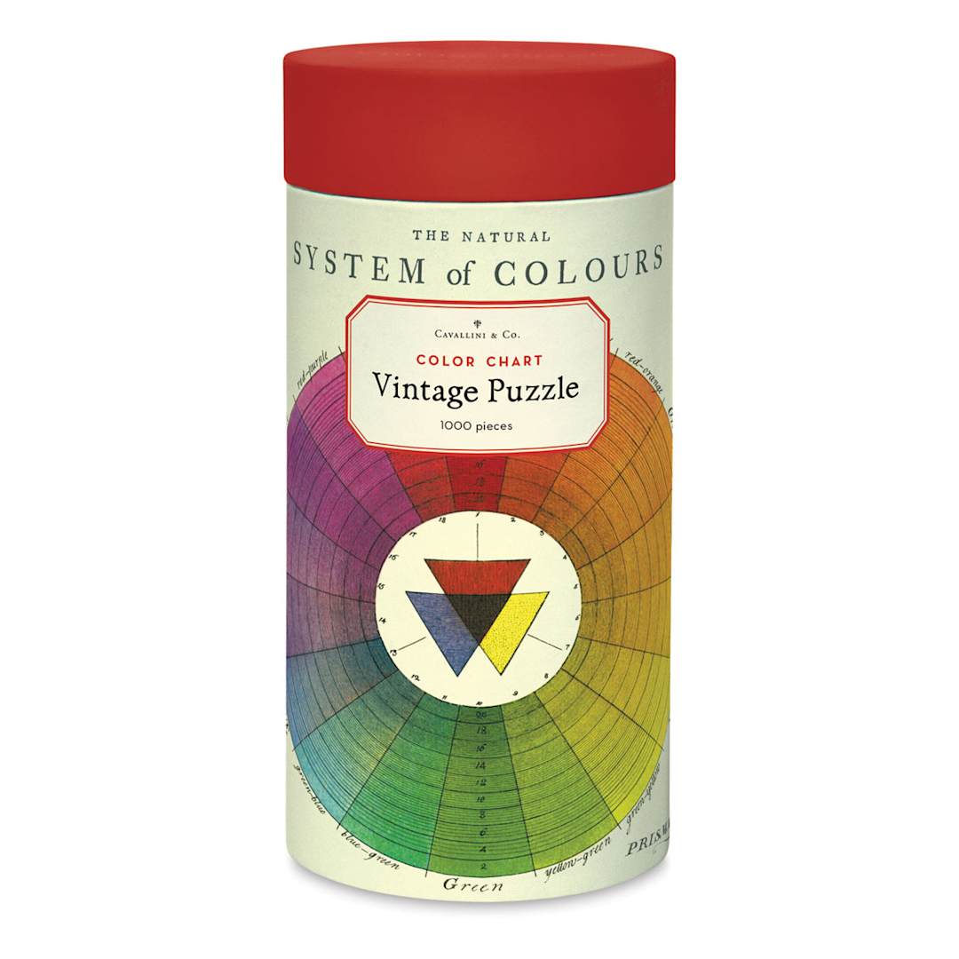 Open in modal - Cavallini Vintage Color Chart 1,000 Piece Puzzle (packaging)